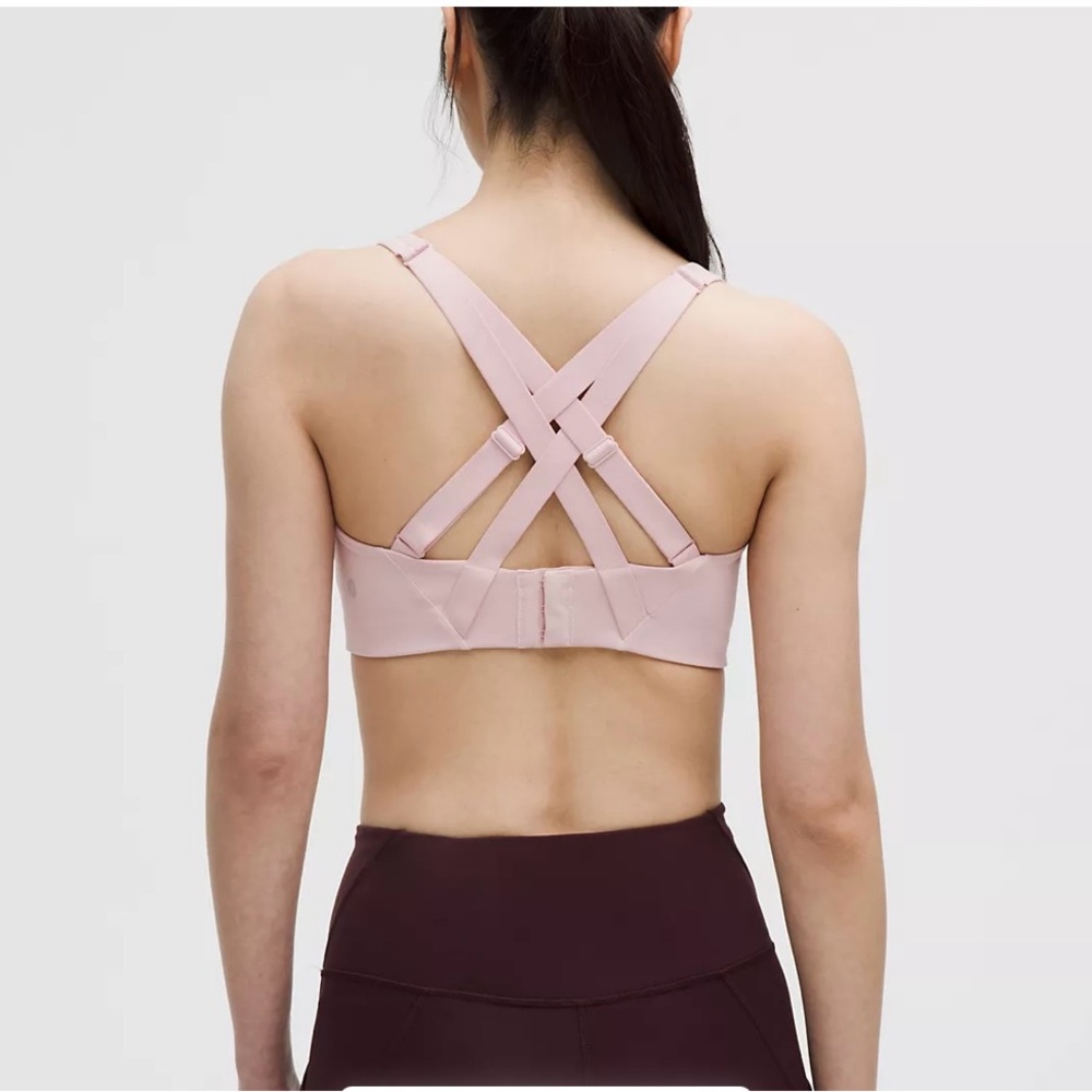Set of 2 Lululemon high impact support Sports Bras 34D - Gray and Pink